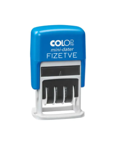 mini dátumbélyegző, fizetve bélyegző
